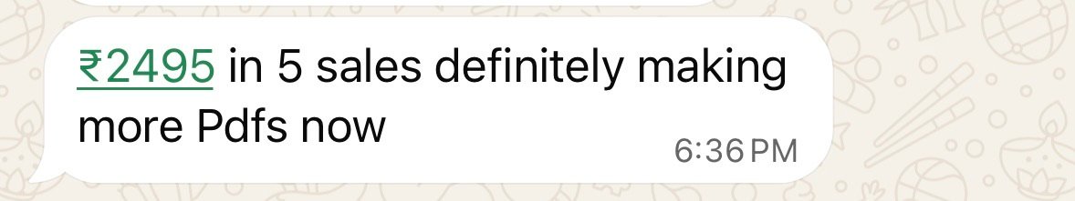 WhatsApp testimonial screenshot