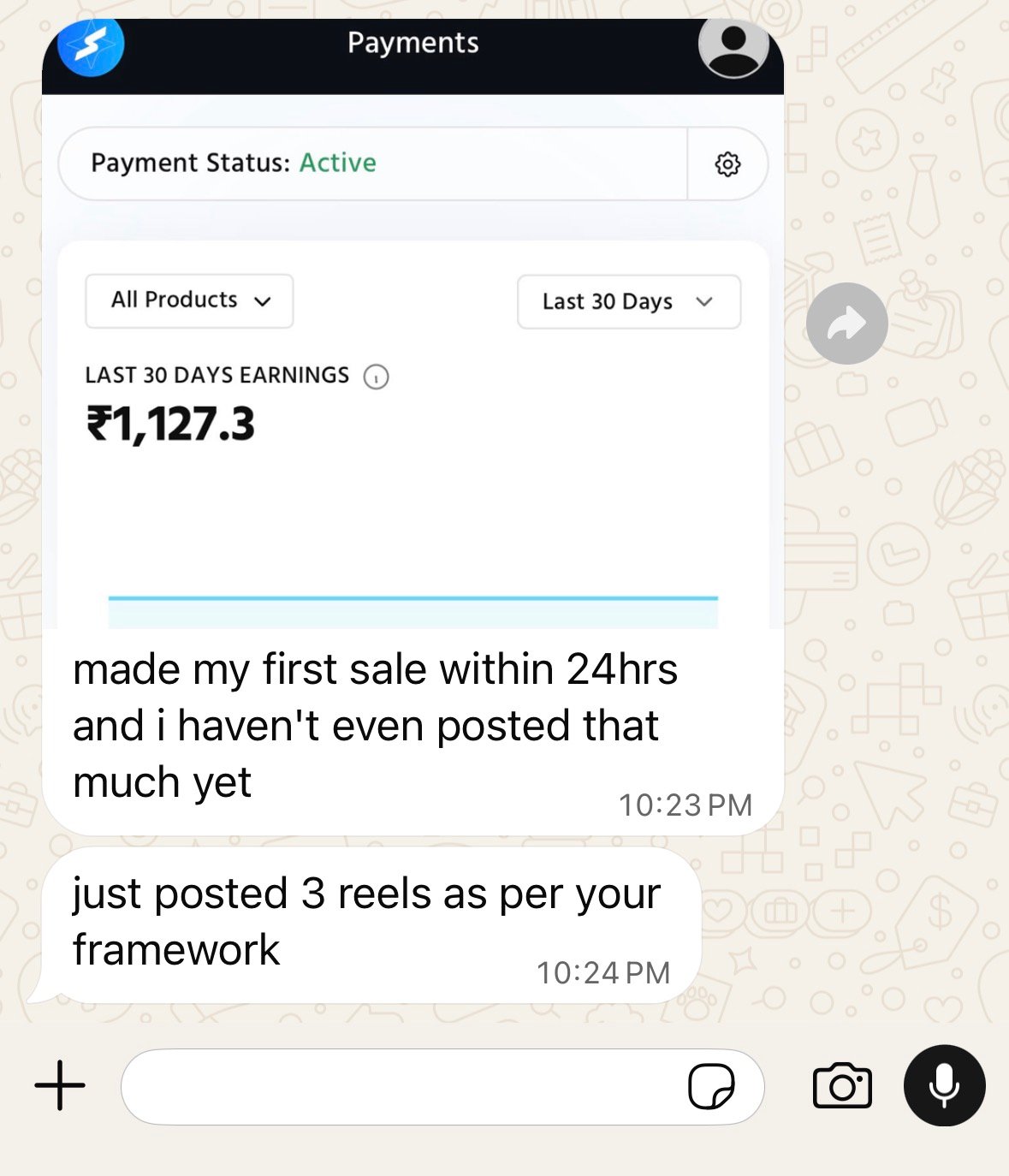 Member testimonial screenshot 1